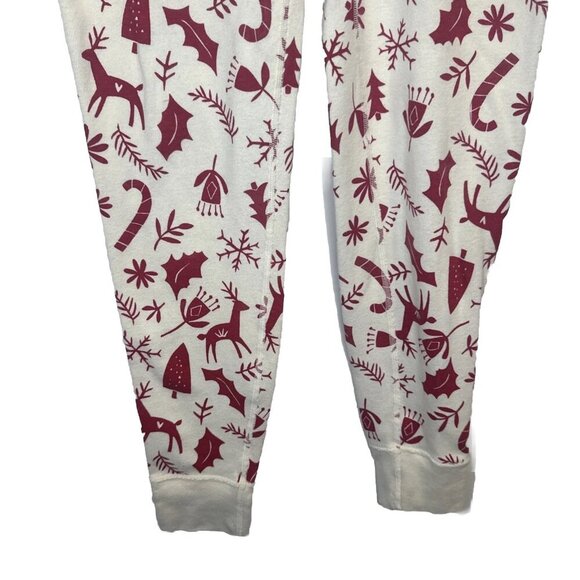Hanna Andersson Organic Scandi Cane Long John Christmas Pajama Pants Adult Sz S - Picture 3 of 10